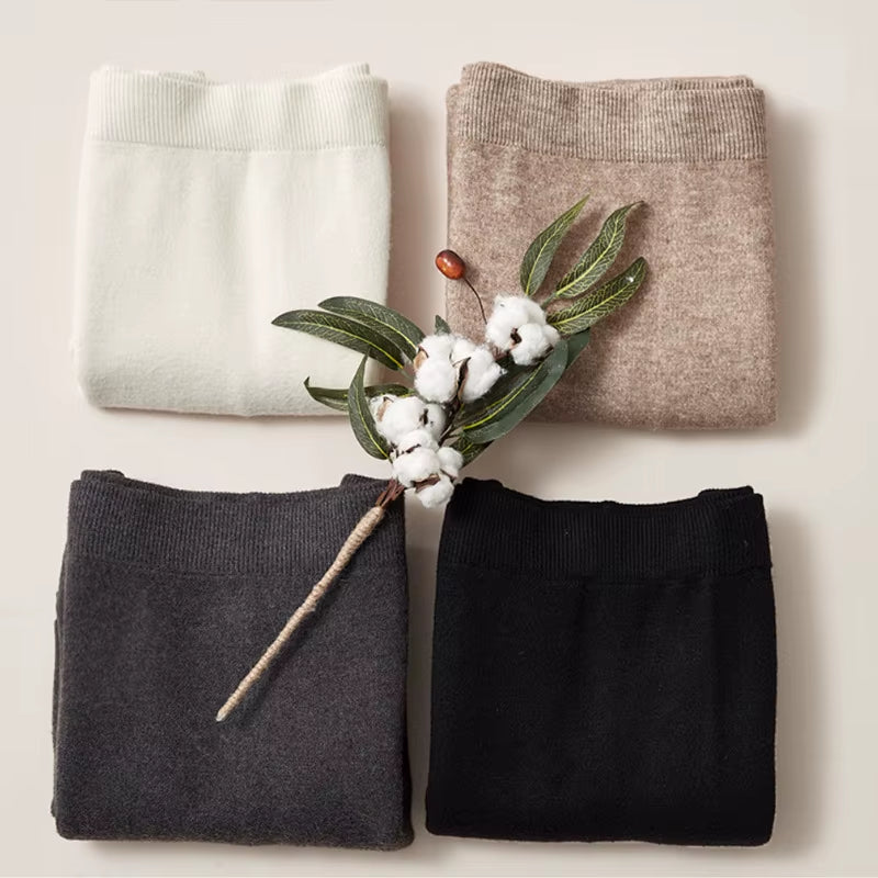 Fashion Autumn Winter Korean Knitted Women Skirts Large Size Elastic Waist Split A-Line Skirts Female plus Size Skirts
