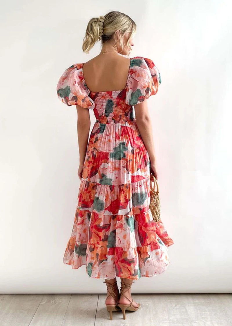 Women'S Dress off Shoulder High Waist Dress