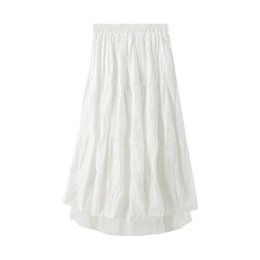 Boho Long Skirts for Women Skirts Harajuku Korean Style White Black Maxi Skirt for Teenagers High Waist Skirt School Skirts